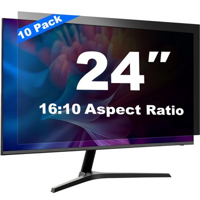 [10 Pack] 24 inch Computer Privacy Screen Filter, Suitable for 16:10 Widescreen Ratio (51.9x32.5cm) PC Monitors.Screen Privacy Cover,24" Anti-Glare,Blue Light Filter and Anti-peep Protection Film