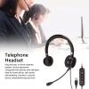 Qianjyvous USB Telephone Headset, Business Headset with Noise Cancelling Microphone, Multifunctional Call Center Headset with Volume Adjustment and Mute Function, Comfortable Binaural view 3