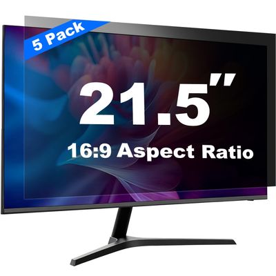 [5 Pack] 21.5 inch computer privacy screen filter, suitable for 16:9 widescreen ratio (47.7 x 26.8 cm) PC monitors.screen privacy cover,21.5" anti-glare,blue light filter and anti-peep protection film