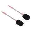 SUNGOOYUE Flexible, Detachable 3.5mm Microphone Replacement for Barracuda X Headset for Gaming and Streaming, 2-Pack (Roseate) view 4