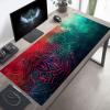 Mouse Pad Flower Gaming Mouse Pad Green Computer Desk Mat Keyboard Mat with Stitched Edges Waterproof Anti-Slip Rubber Base Smooth Surface PC for Home Office Accessories, Gifts 40 x 16 in PjY13116 H-3 view 1