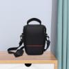 blloocod Small Camera Bag Photographer Travel Bag Casual Daypacks Portable Shoulder Bag, 17cmx12cmx23cm, Black view 2