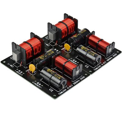 2pcs 350W 2 Ways Crossover Audio Board Tweeter Bass Speaker Frequency Divider Unit for 4-8Ohm DIY Filter 2800HZ