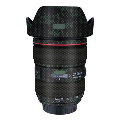 EF 24-70 2.8L II Anti-Scratch Camera Lens Sticker for Canon EF 24-70mm F2.8 L II Coat Wrap Protective Film Body Skin Cover(Mamba Green)