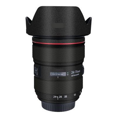 EF 24-70 2.8L II Anti-Scratch Camera Lens Sticker for Canon EF 24-70mm F2.8 L II Coat Wrap Protective Film Body Skin Cover(Frosted Black)