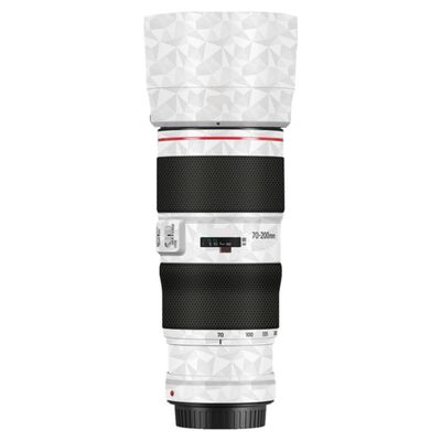 EF 70-200 4II Camera Lens Sticker for Canon EF 70-200mm F4 II Coat Wraps Film Protector Vinyl Decal Skin(Triangle White)