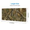12x31.5in Woodland Camo Design Large Rubber Gaming Mouse Pad, Polyester Desk Mat with 3mm Rubber Base for Keyboard and Mouse view 3