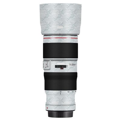 EF 70-200 4II Camera Lens Sticker for Canon EF 70-200mm F4 II Coat Wraps Film Protector Vinyl Decal Skin(Wave White)