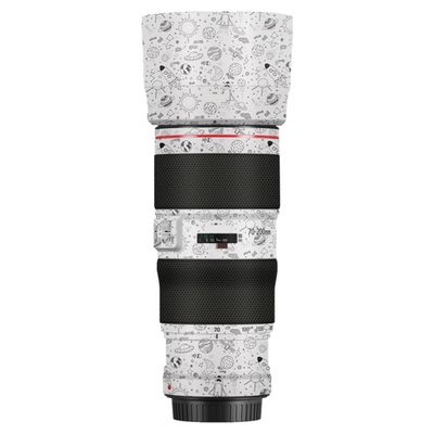 EF 70-200 4II Camera Lens Sticker for Canon EF 70-200mm F4 II Coat Wraps Film Protector Vinyl Decal Skin(Cartoon Space White)