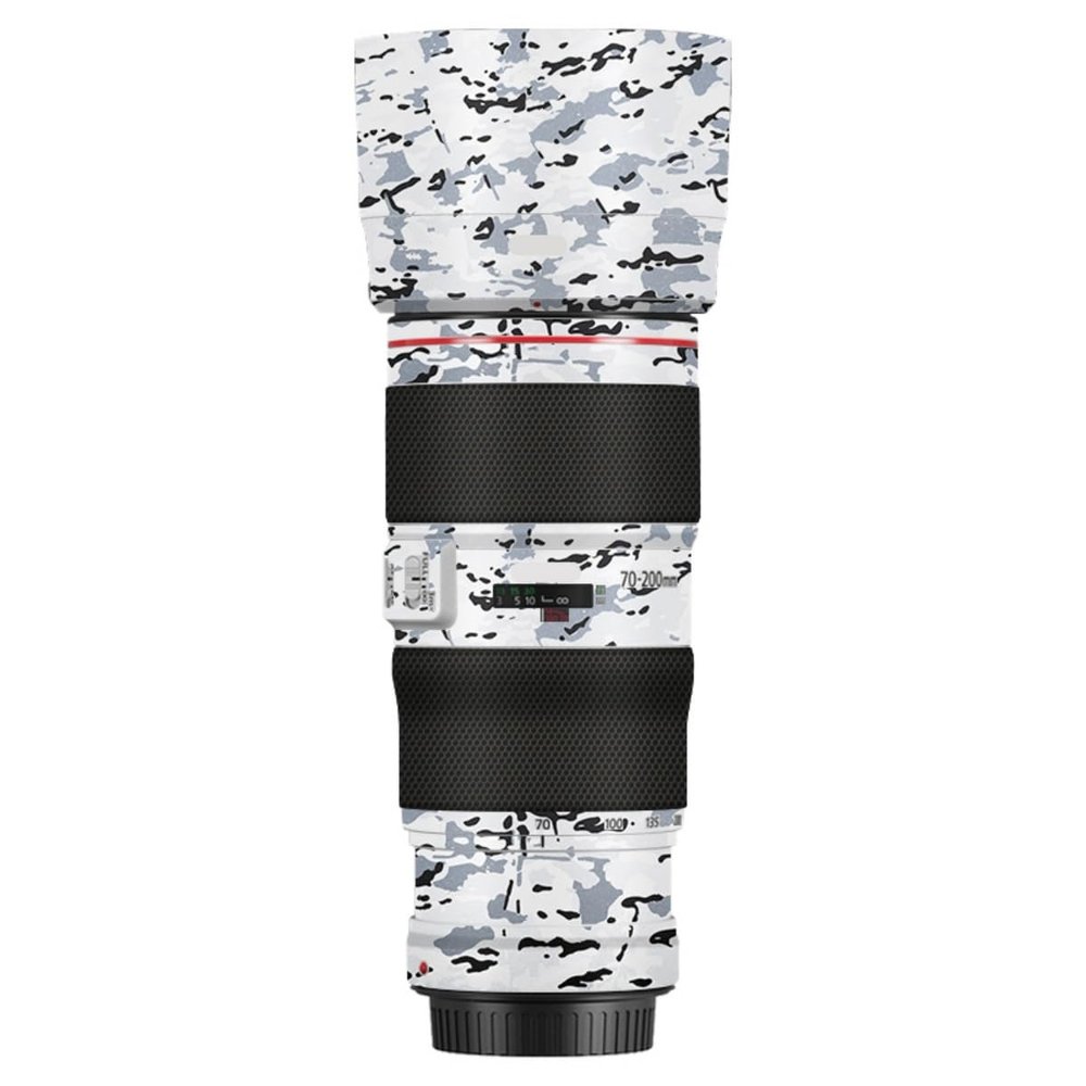 EF 70-200 4II Camera Lens Sticker for Canon EF 70-200mm F4 II Coat Wraps Film Protector Vinyl Decal Skin(Snow Camouflage)