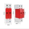 2P AC SPD Surge Protector 385V 10-20/20-40/30-60KA House Lightning Protective PV Low-Voltage Arrester Device Din Rail 1P+N(10-20KA) view 3