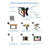 TABcare Acrylic Wall Mount Floating Frameless Display with Metal Standoff for iPad Tablet (Clear, iPad mini 6/7) view 3