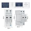 2P AC SPD Din Rail Surge Protector Protective Low-Voltage Arrester Device Home Lightning Protection 10-20KA 20-40KA 30-60KA 1P+N(20-40KA) view 3