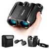 Falcury 10x25 Compact Binoculars for Adults & Kids - High-Powered, Foldable, Lightweight, and Easy Focus for Bird Watching, Travel, Concerts & Hiking view 1