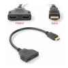 LOKLNEYK Dual-Port HDMI-Compatible Splitter  1080P HD 1 in 2 Out Cable Adapter, Works for Laptop/TV Box/Monitor view 3
