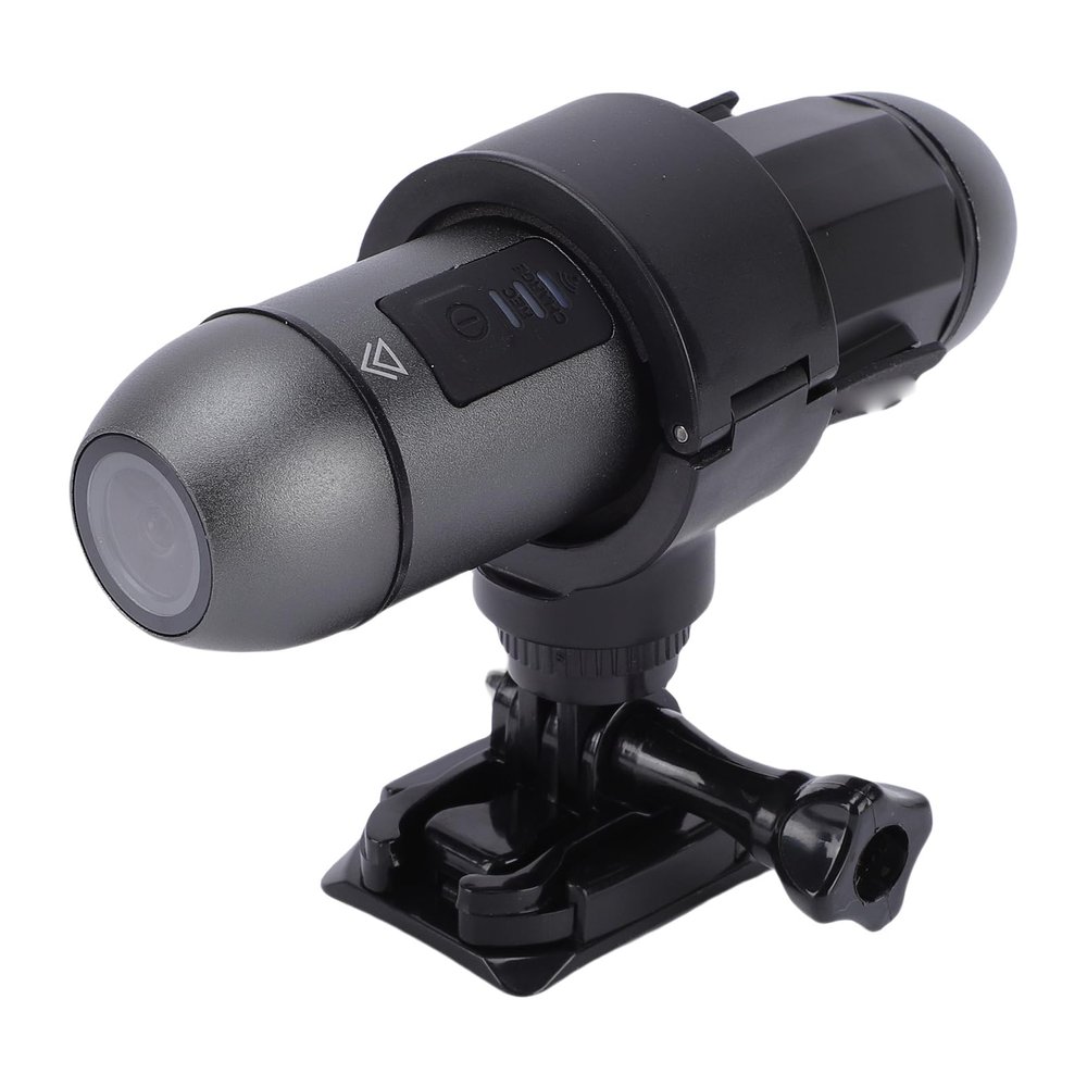 Akozon 4K Action Camera WiFi Motorcycle Helmet Camera Front and Rear Dual Lens IP66 Water Proof Anti Shake with Control Bracelet