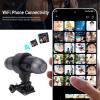 Akozon 4K Action Camera WiFi Motorcycle Helmet Camera Front and Rear Dual Lens IP66 Water Proof Anti Shake with Control Bracelet view 2