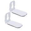 Wisoqu Speaker Bar Wall Mount, Universal Zinc Alloy Wall Mount Bracket with Anti Slip Protection, for Holds up to 30lbs (White) view 1