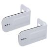 Wisoqu Speaker Bar Wall Mount, Universal Zinc Alloy Wall Mount Bracket with Anti Slip Protection, for Holds up to 30lbs (White) view 3