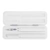 Yoidesu Cleaner Kit, 2 Multi Function Cleaning Pen with Soft Brush Flocking Sponge for Bluetooth Earphones Case Cleaning Tools, Magnet Suction Storage Box, White view 1