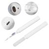 Yoidesu Cleaner Kit, 2 Multi Function Cleaning Pen with Soft Brush Flocking Sponge for Bluetooth Earphones Case Cleaning Tools, Magnet Suction Storage Box, White view 4