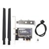 Wisoqu PCIE Wireless Network Card, Dual Band 1200Mbps 4.2 Desktop Adapter with 8265AC Chipset, for Laptops All in One Computers Industrial PC view 1
