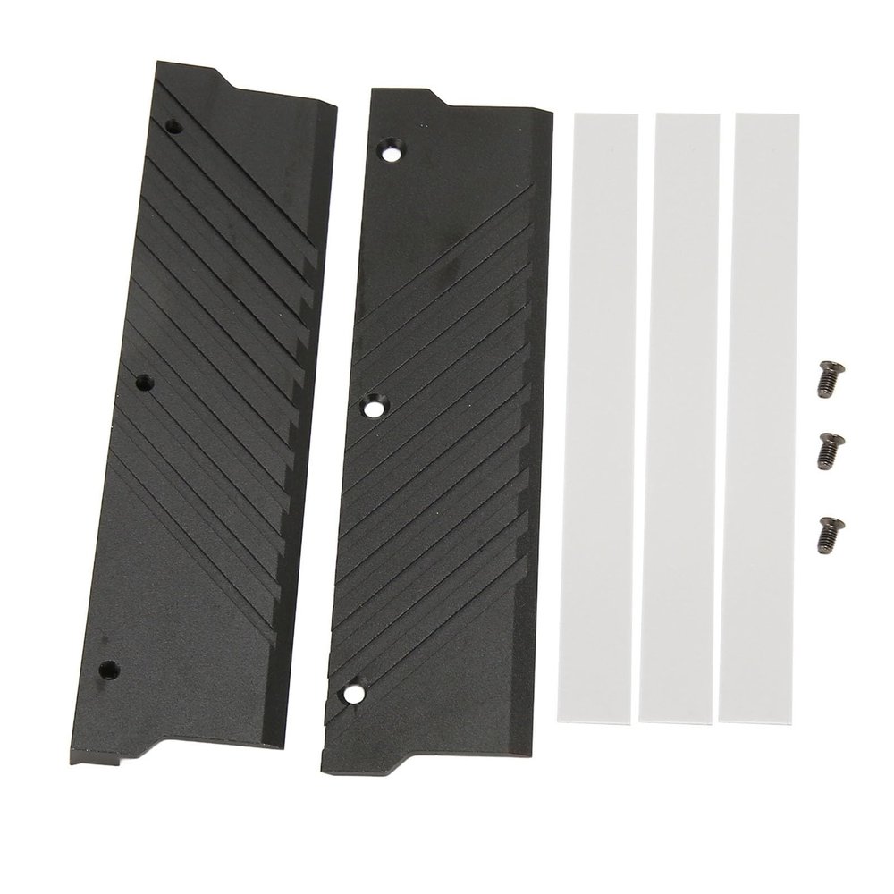 Yosoo Health Gear Aluminum Heatsink Cooler for MEO PMOAB G DDR5 RAM, Universal DDR5 Memory Heat Spreader with Thermal Pads, Efficient Cooling for DDR5 Memory Modules, 134x34mm (Black)