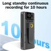 Akozon Wearable Security Camera WiFi PIR Motion Detection Rechargeable Wireless Handheld Camera with Rotatable Lens for Cycling Law Enforcement view 3