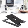 Wisoqu Desktop Speaker Stand, 16 Degree Tilted with Foam Pads for Enhanced Sound Performance, Steel Base for PC Speakers (Black) view 3