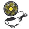 Yunseity Powerful Cooling, Brushless Motor, Rotatable Car Fan for Vehicle Chair Rear Headrest 360 Degree Rotatable Head USB Powered Car Fan Air Circulation 18ft / s 3500RPM view 1