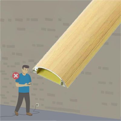 10 15 20 30 Pcs Aluminum Alloy Cable Concealing Cover, 79 72 60 in Length Wire Groove Cable Management Lid, Wire Trunking Cover Plate for Home Office Schools(A-10 pcs,L W 60in x 2in)