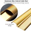 10 15 20 30 Pcs Aluminum Alloy Cable Concealing Cover, 79 72 60 in Length Wire Groove Cable Management Lid, Wire Trunking Cover Plate for Home Office Schools(A-10 pcs,L W 60in x 2in) view 4
