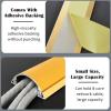 2 4 10 Pcs Floor Cable Protector, Wire Trunking/Semi-Circular Wire Groove Cover for Living Room, Kitchen, Bedroom, Self-Adhesive Cable Management Cover(A-2 pcs,L W 24in x 1.2in) view 3
