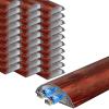 20 30 Pcs Self-Adhesive Cable Protector, 6/5" 8/5" 2 in Width Aluminum Alloy Semi-Circular Wire Groove Cover, Wire Trough Cable Trunking for Office School(A-30 pcs,L W 79in x 2in) view 1