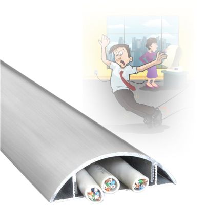 60 72 79 in Length Stainless Steel Cable Raceway, 10 15 Pcs Cord Cover Cable Trough On Wall, Wire Protector Self-Adhesive for Living Room, Bedroom, Bathroom(10 pcs,L W 60in x 4.4in)