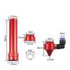 Co2 Lens Tube Outer Diameter 21mm for Lens Dia.20mm F50.8/63.5mm for Cutting and Engraving Machine.(Red style B) view 4
