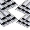 10 15 20 30 Pcs Wire Guard Raceway Channel Cover, Cable Cord Line Cover with Adhesive Backing, 79 72 60 in Length Stainless Steel Wire Guard(20 pcs,L W 60in x 1.6in) view 2