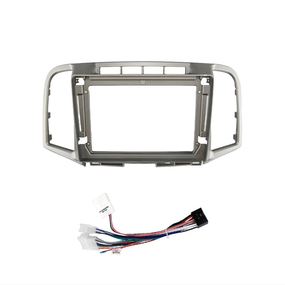 Car Interior Accessories Audio Frame 9 Inch Car Fascia Frame Adapter Radio Audio Dash Fitting Panel Kit/Fit for Toyota Venza AV10 2009-2017(Frame Cable)