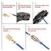 100Pcs/lot Electric Wire Connectors Set 2.8/4.8/6.3mm Female And Male Crimp Terminal Connector Gold Brass/Silver Car Speaker(4.8mm 100PCS,Silver) view 4