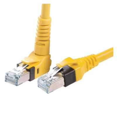 09488447745150, RJ45 Cable Assembly VarioBoot, (Up-Down)-Straight, Cat6a Yellow,15mm