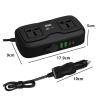 12V to 400W Peak LED Display Sockets Power Inverter Car Power Inverter Adapter Converter with 3.6A for Vehicles view 2