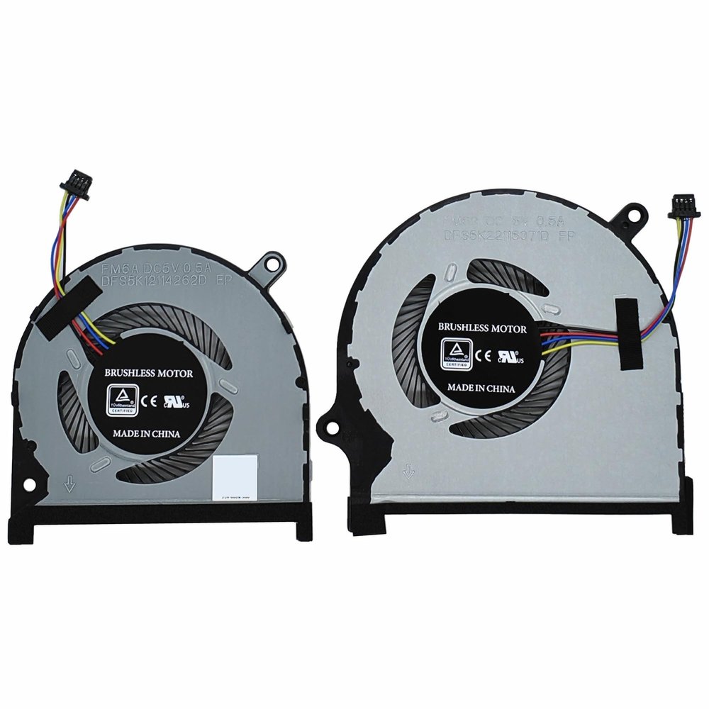 CPU+GPU Cooling Fan for for Inspiron 15-7590 7590 7591 P83F 0MPHWF 0861FC DFS5K12114262D FM6A DFS5K22115371D FM69 DC5V 0.5A