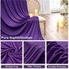 10ft15ft Deep Purple Backdrop Curtain for Wedding Parties, 2 Panels Wrinkle Free 15 FT Long Polyester Photo Backdrop Drapes Back Drop Cloth for Birthday Photography Background view 4