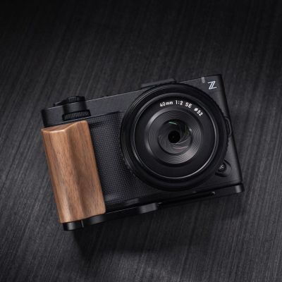 Wood Wooden Aluminum Alloy L Hand Grip Base Plate for Ni kon ZR Cinema Camera (Walnut (Weight: 69g))