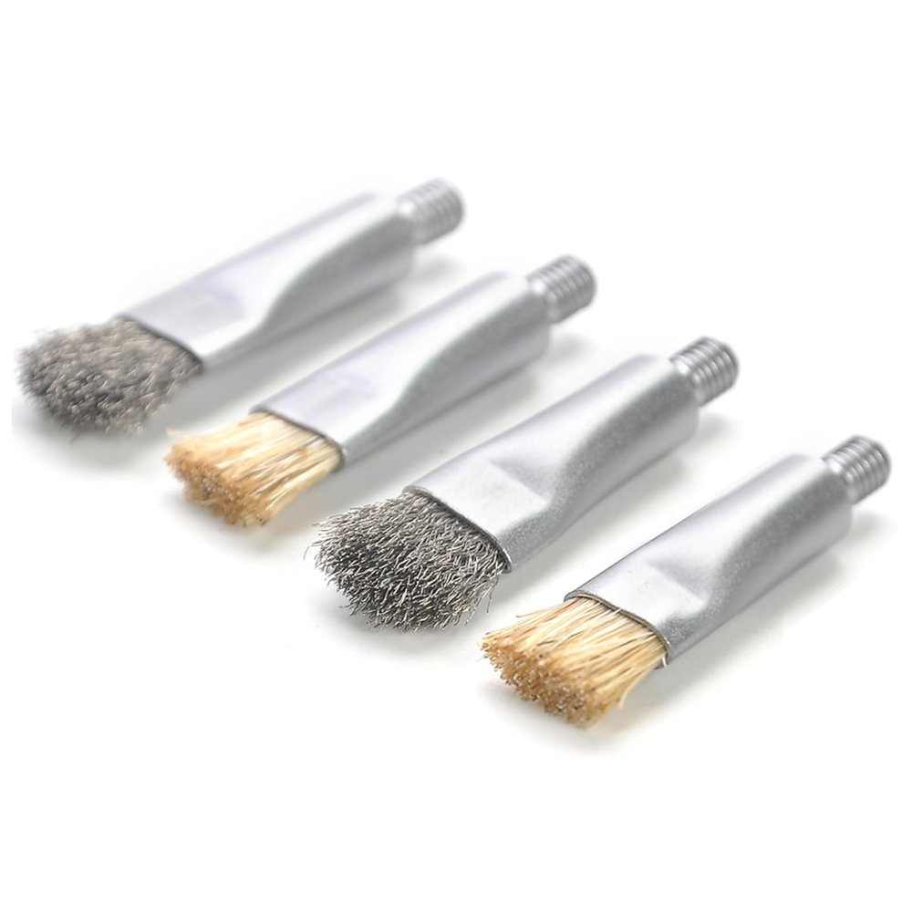 4Pcs Wire Bristles Brushes Replacement Heads for Motherboard IC Glues Removal and Repair Chip Protective Antistatic Tool