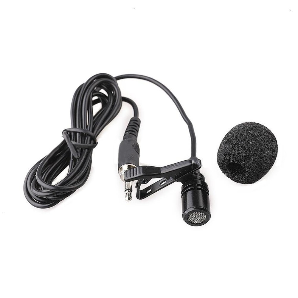 ECVGHD Easy to Install 3.5mm Lavalier Lapel Microphone for Hands Free Communication