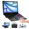BABG TouchPad Keyboard Case for iPad Air 11(M3,M2)/iPad Pro 11 inch Keyboard(1st/2nd/3rd/4th Gen)&iPad Air 5th/Air 4th Keyboard, 360Swivel,7 Use Modes, Rainbow Backlight-Black view 1