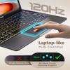 BABG TouchPad Keyboard Case for iPad Air 11(M3,M2)/iPad Pro 11 inch Keyboard(1st/2nd/3rd/4th Gen)&iPad Air 5th/Air 4th Keyboard, 360Swivel,7 Use Modes, Rainbow Backlight-Black view 3