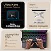 BABG TouchPad Keyboard Case for iPad Air 11(M3,M2)/iPad Pro 11 inch Keyboard(1st/2nd/3rd/4th Gen)&iPad Air 5th/Air 4th Keyboard, 360Swivel,7 Use Modes, Rainbow Backlight-Black view 4