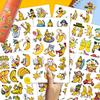 100Pcs Funny Banana Stickers  Cute Fruit-Themed Aesthetic Vinyl Waterproof Sticker for Laptop, Water Bottle, Skateboard, Phone, Scrapbook view 3